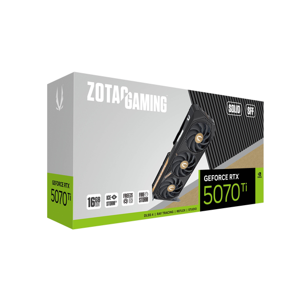 Zotac GeForce RTX 5070 Ti Solid SFF 16GB GDDR7 DLSS4 Tarjeta Gráfica Nvidia Zotac GeForce RTX 5070 Ti Solid SFF 16GB GDDR7 DLSS4 Tarjeta Gráfica Nvidia