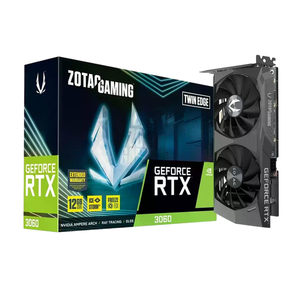 Zotac GeForce RTX3060 TWIN EDGE 12GB GDDR6 Tarjeta Gráfica Nvidia Zotac GeForce RTX3060 TWIN EDGE 12GB GDDR6 Tarjeta Gráfica Nvidia