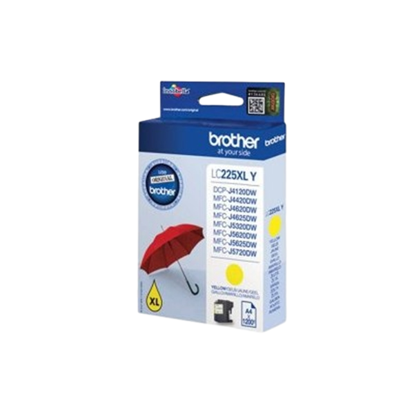 Brother LC225XLYBP Amarillo 1200 pag  Tinta Brother LC225XLYBP Amarillo 1200 pag  Tinta