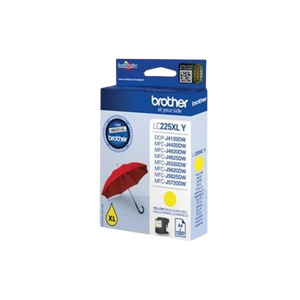 Brother LC225XLYBP Amarillo 1200 pag  Tinta
