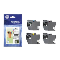 Brother Pack de 4 cartuchos de tinta LC3217VAL BKCMY hasta 550 páginas cada color Brother Pack de 4 cartuchos de tinta LC3217VAL BKCMY hasta 550 páginas cada color