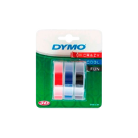 Dymo cinta en relieve autoadhesiva 3D x 3  Consumible