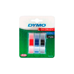 Dymo cinta en relieve autoadhesiva 3D x 3  Consumible
