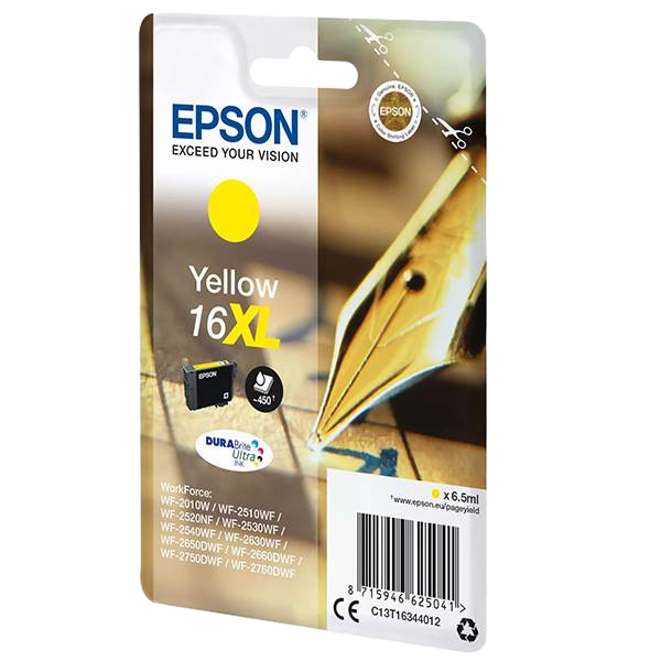 Cartucho Epson 16XL 450 páginas Amarillo DURABrite Ultra Cartucho Epson 16XL 450 páginas Amarillo DURABrite Ultra