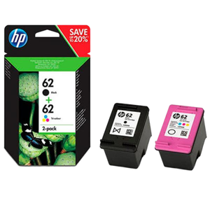 CARTUCHO ORIGINAL HP 62 NEGROTRICOLOR PACK 2  Tinta