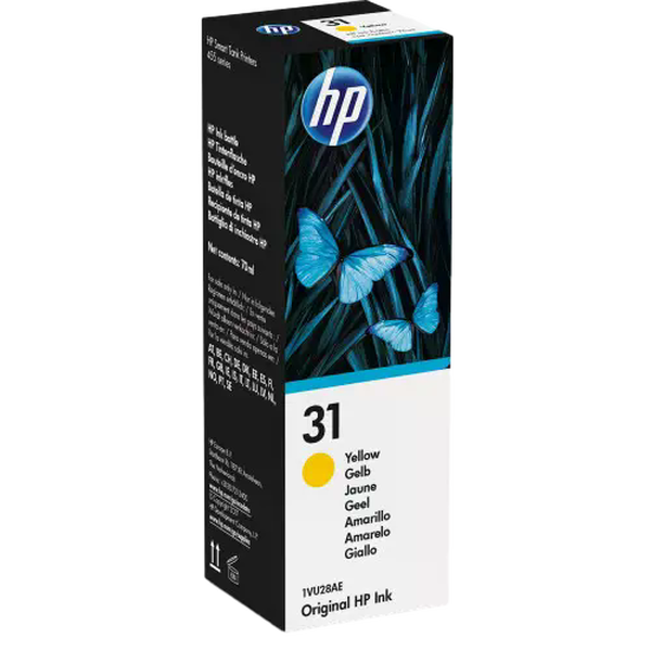 HP 31 Amarillo Botella de Tinta HP 31 Amarillo Botella de Tinta