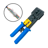 Crimpadora RJ11 RJ45 con corte de cable EZ Herramientas Crimpadora RJ11 RJ45 con corte de cable EZ Herramientas