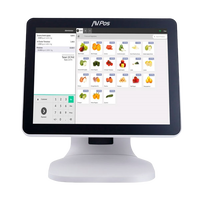 AVPos K5000W 15 J19004GBSSD64GB blanco  TPV Compacto