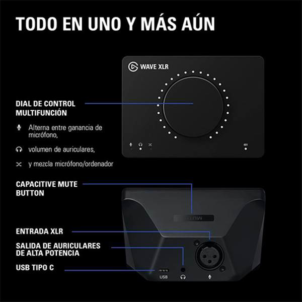 Elgato Wave XLR  Tarjeta de sonido Elgato Wave XLR  Tarjeta de sonido