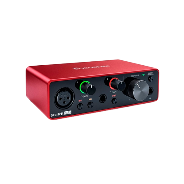 Focusrite Scarlett SOLO 3nd Gen USB Tarjeta de Sonido Focusrite Scarlett SOLO 3nd Gen USB Tarjeta de Sonido