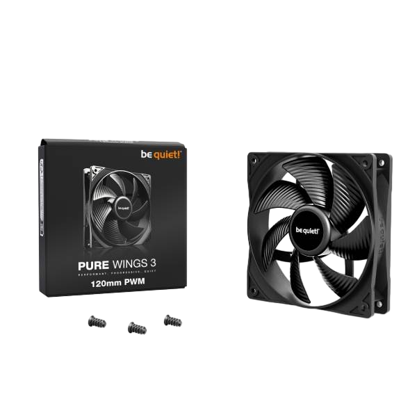 Be Quiet Pure Wings 3 120mm PWM   Ventilador Be Quiet Pure Wings 3 120mm PWM   Ventilador