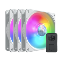 Cooler Master SickleFlow 120 ARGB White Edition 3 Ventiladores Suplementarios 12cm Cooler Master SickleFlow 120 ARGB White Edition 3 Ventiladores Suplementarios 12cm