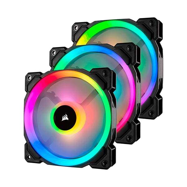 VENTILADOR CAJA ADICIONAL 12X12 CORSAIR LL120 RGB NEGRO PACK VENTILADOR CAJA ADICIONAL 12X12 CORSAIR LL120 RGB NEGRO PACK