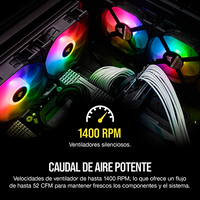 Corsair SP120 Elite RGB Triple Pack 120mm con Node Core Ventilador Corsair SP120 Elite RGB Triple Pack 120mm con Node Core Ventilador
