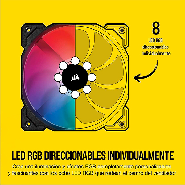 Corsair SP140 Elite RGB Dual Pack 140mm con Node Core Ventilador Corsair SP140 Elite RGB Dual Pack 140mm con Node Core Ventilador