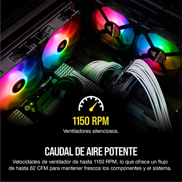 Corsair SP140 Elite RGB Dual Pack 140mm con Node Core Ventilador Corsair SP140 Elite RGB Dual Pack 140mm con Node Core Ventilador