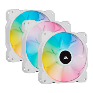 Corsair SP120 Elite RGB White Triple Pack 120mm Node Core Ventilador Corsair SP120 Elite RGB White Triple Pack 120mm Node Core Ventilador