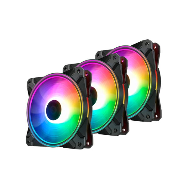 Deepcool CF120 Plus ARGB pack 3  Ventiladores Deepcool CF120 Plus ARGB pack 3  Ventiladores