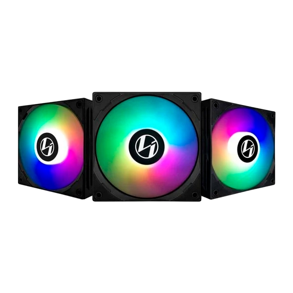 LianLi ST120 Pack 3 120mm Negros Ventiladores Suplementarios LianLi ST120 Pack 3 120mm Negros Ventiladores Suplementarios