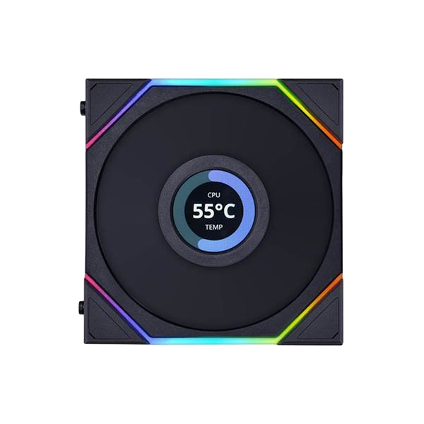 Lian Li UNI TL LCD Series Negro  Ventilador 120x120mm Pack de 3 Lian Li UNI TL LCD Series Negro  Ventilador 120x120mm Pack de 3