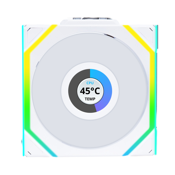 Lian Li UNI FAN SL Wireless Pantalla LCD 120 ARGB FAN Ventilador Suplementario Blanco Lian Li UNI FAN SL Wireless Pantalla LCD 120 ARGB FAN Ventilador Suplementario Blanco