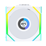 Lian Li UNI FAN SL Wireless Pantalla LCD 120 ARGB FAN | Ventilador Suplementario Blanco