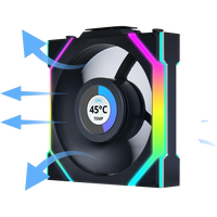 Lian Li UNI FAN SL Wireless Pantalla LCD 120 ARGB FAN Reverse Blade Pack de 3 Ventiladores Negros Lian Li UNI FAN SL Wireless Pantalla LCD 120 ARGB FAN Reverse Blade Pack de 3 Ventiladores Negros