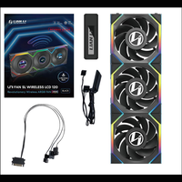 Lian Li UNI FAN SL Wireless Pantalla LCD 120 ARGB FAN Reverse Blade Pack de 3 Ventiladores Negros Lian Li UNI FAN SL Wireless Pantalla LCD 120 ARGB FAN Reverse Blade Pack de 3 Ventiladores Negros