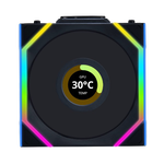 Lian Li UNI FAN SL Wireless Pantalla LCD 120 ARGB FAN Reverse Blade Black | Ventilador Suplementario