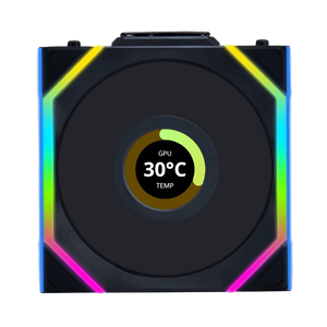 Lian Li UNI FAN SL Wireless Pantalla LCD 120 ARGB FAN Reverse Blade Black  Ventilador Suplementario