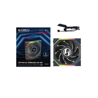 Lian Li UNI FAN SL Wireless Pantalla LCD 120 ARGB FAN Reverse Blade Black  Ventilador Suplementario