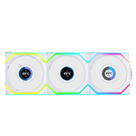 Lian Li UNI FAN SL Wireless Pantalla LCD 120 ARGB FAN White | Pack 3 Ventiladores Suplementarios