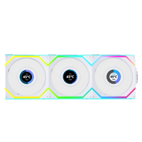 Lian Li UNI FAN SL Wireless Pantalla LCD 120 ARGB FAN White  Pack 3 Ventiladores Suplementarios