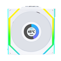 Lian Li UNI FAN SL Wireless Pantalla LCD 120 ARGB FAN White  Pack 3 Ventiladores Suplementarios