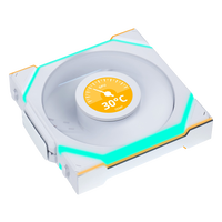 Lian Li UNI FAN SL Wireless Pantalla LCD 120 ARGB FAN White  Pack 3 Ventiladores Suplementarios