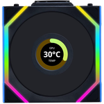 Lian Li UNI FAN SL Wireless Pantalla LCD 120 ARGB FAN Black | Ventilador Suplementario