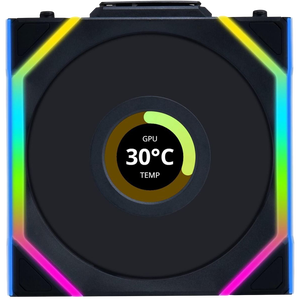 Lian Li UNI FAN SL Wireless Pantalla LCD 120 ARGB FAN Black  Ventilador suplementario
