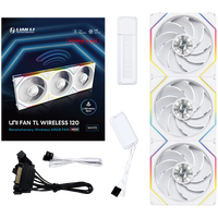 Lian Li UNI FAN TL Wireless 120 ARGB FAN Reverse Blade  Pack de 3 Ventiladores Suplementarios Blancos