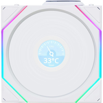 Lian Li UNI FAN TL Wireless Pantalla LCD 120 ARGB FAN White | Ventilador Suplementario Blanco