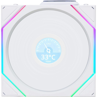 Lian Li UNI FAN TL Wireless Pantalla LCD 120 ARGB FAN White  Ventilador Suplementario Blanco
