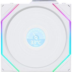 Lian Li UNI FAN TL Wireless Pantalla LCD 120 ARGB FAN White  Ventilador Suplementario Blanco