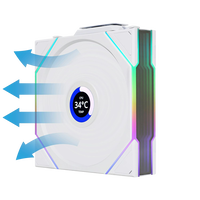 Lian Li UNI FAN TL Wireless Pantalla LCD 120 ARGB FAN Reverse Blade  Pack de 3 Ventiladores Suplementarios