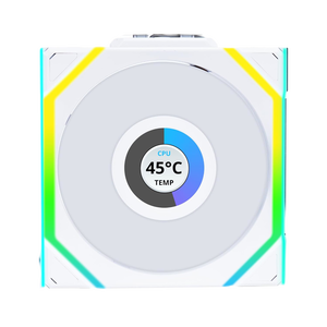 Lian Li UNI FAN SL Wireless Pantalla LCD 120 ARGB FAN Reverse Blade  Ventilador Suplementario Blanco