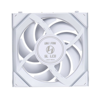 Lian Li UNI FAN SL Wireless Pantalla LCD 120 ARGB FAN Reverse Blade  Ventilador Suplementario Blanco