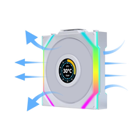Lian Li UNI FAN SL Wireless Pantalla LCD 120 ARGB FAN Reverse Blade  Ventilador Suplementario Blanco