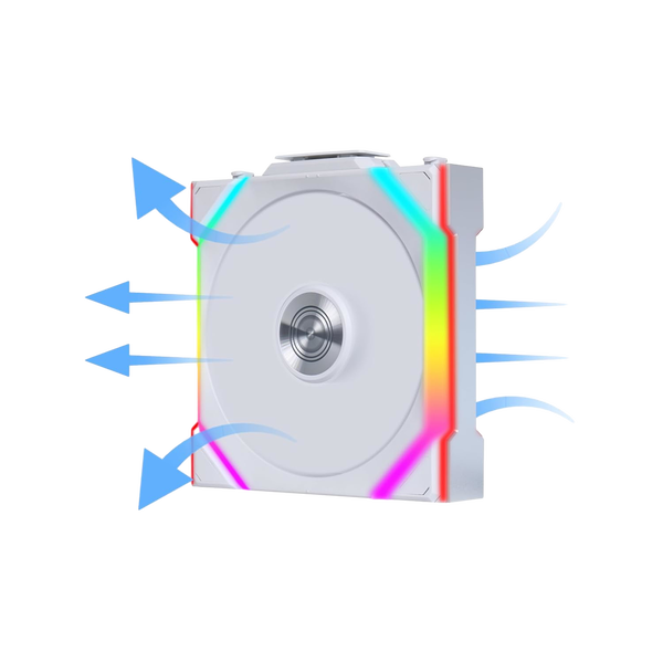 Lian Li UNI FAN SL Wireless 120 ARGB FAN Reverse Blade Ventilador Suplementario Blanco Lian Li UNI FAN SL Wireless 120 ARGB FAN Reverse Blade Ventilador Suplementario Blanco