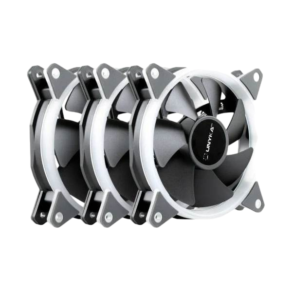 Unyka Candy Kit 3 x 120mm  Ventilador Argb 7 Aspas 1500RPM Mando a Distancia Unyka Candy Kit 3 x 120mm  Ventilador Argb 7 Aspas 1500RPM Mando a Distancia