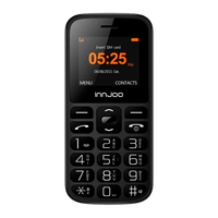 Innjoo Senior Negro Libre Teléfono para Mayores Innjoo Senior Negro Libre Teléfono para Mayores