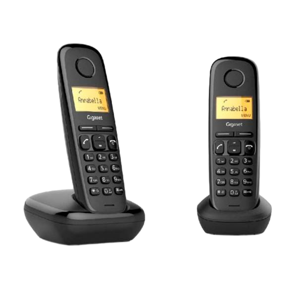Gigaset A270 Inalámbrico DECT Duo Negro  Teléfono Gigaset A270 Inalámbrico DECT Duo Negro  Teléfono