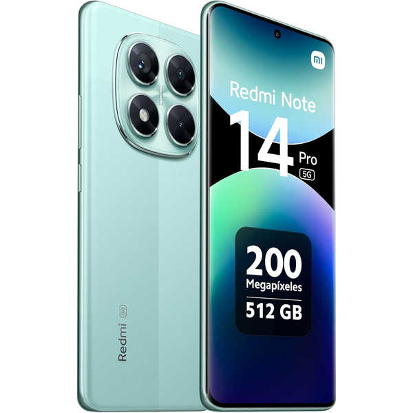 SMARTPHONE XIAOMI REDMI NOTE 14 PRO 5G 667 12GB RAM 512GB ROM CORAL GREEN SMARTPHONE XIAOMI REDMI NOTE 14 PRO 5G 667 12GB RAM 512GB ROM CORAL GREEN